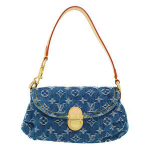 Louis Vuitton Monogram Denim Pleaty Semi Shoulder Bag